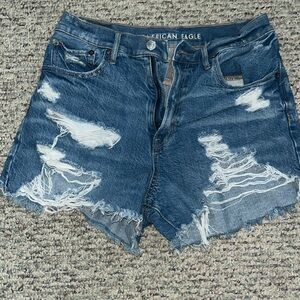 high raise american eagle jean shorts.